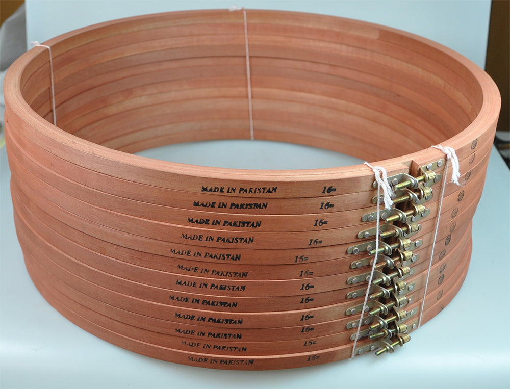 WOOD EMB.HOOP-16″ (ZHM/BROWN-16)