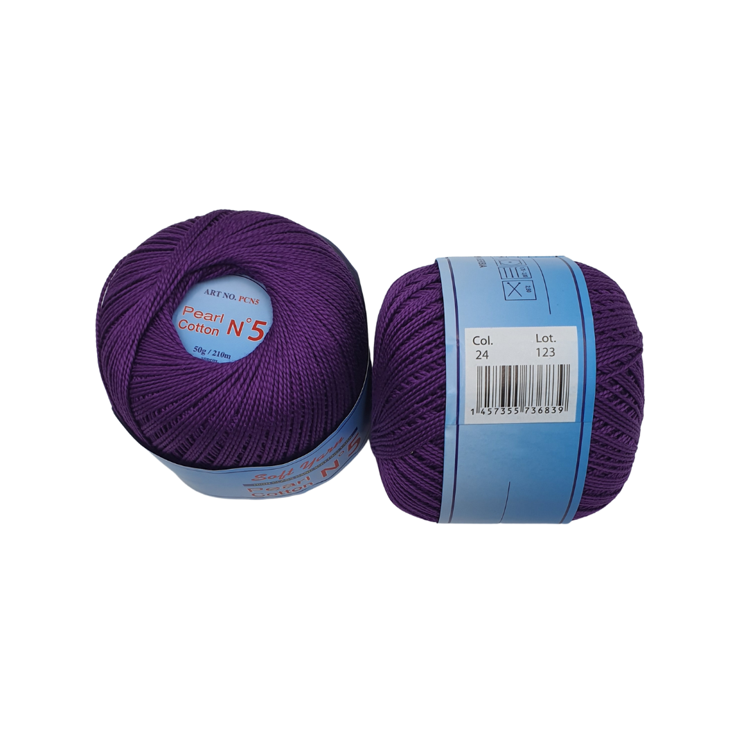 COT.KNIT YARN:50GRx4 (200GRM) (PEARL COTTON-5)