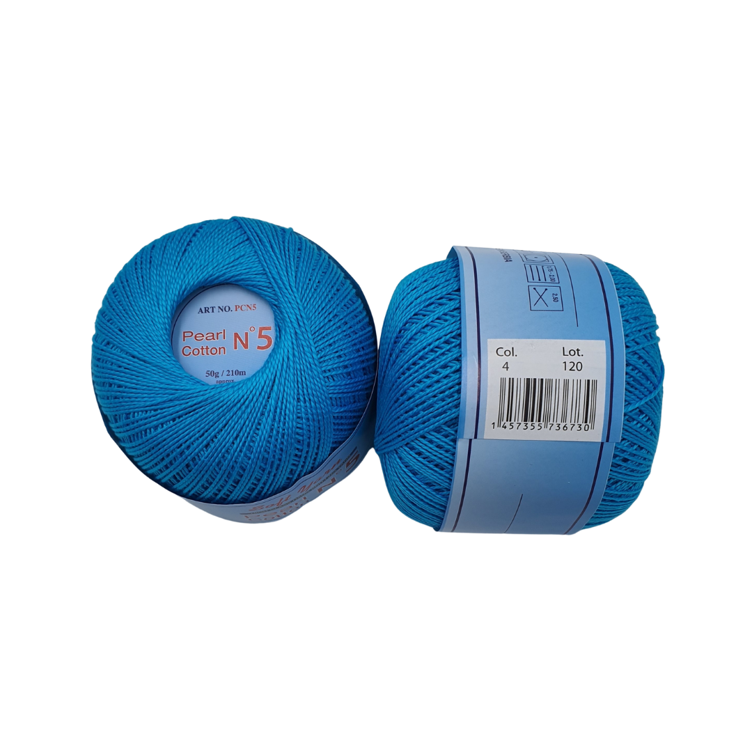 COT.KNIT YARN:50GRx4 (200GRM) (PEARL COTTON-5)