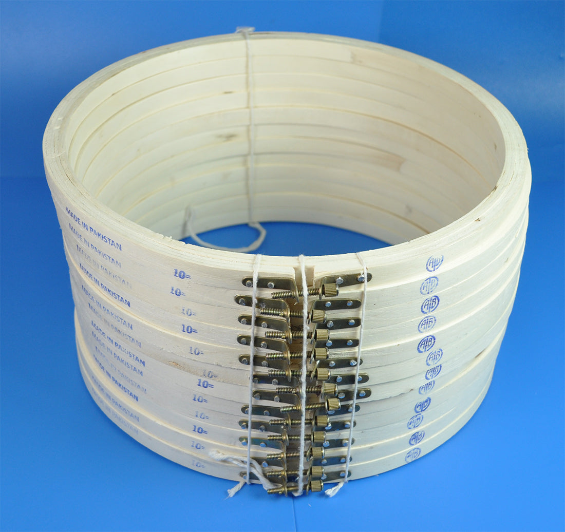 WOODEN EMB.FRAME:10" (WHITE/WEF-10)