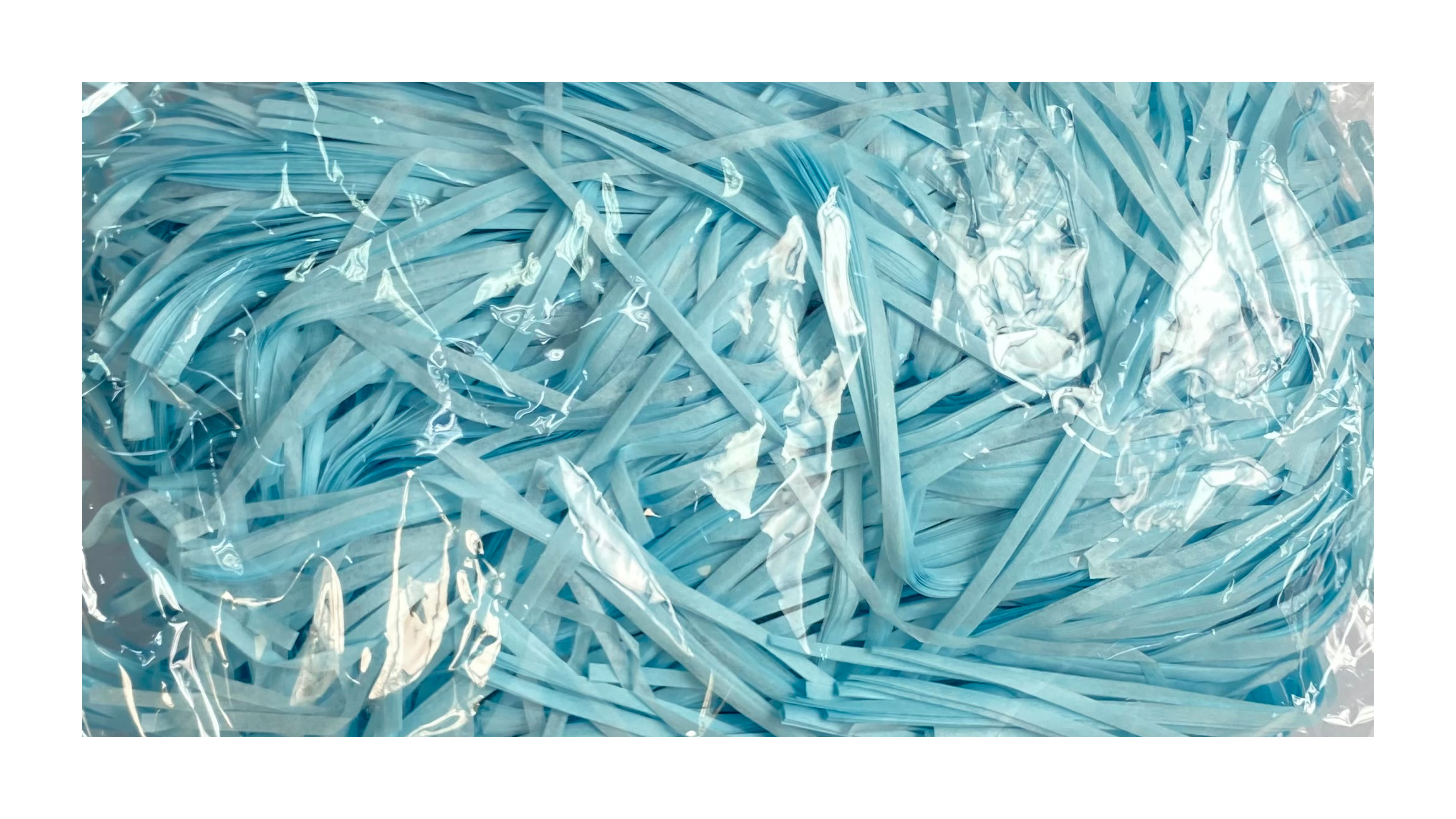 NON WOVEN SHREDDINGS:100GRM (SHREDDED PAPER)