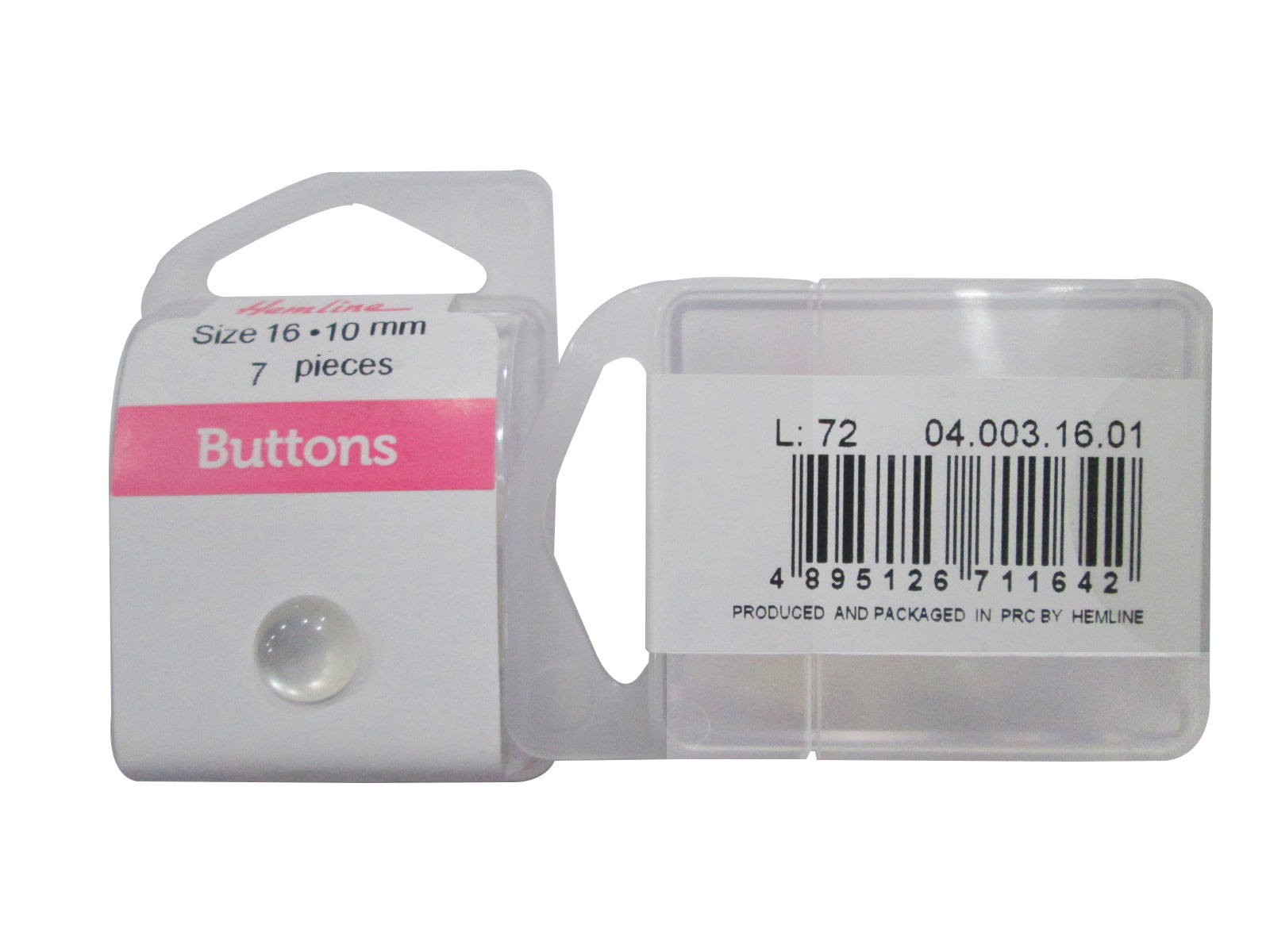 PEARL DOT BUTTON#16(3CRD) (BOX/04.003.16.01)