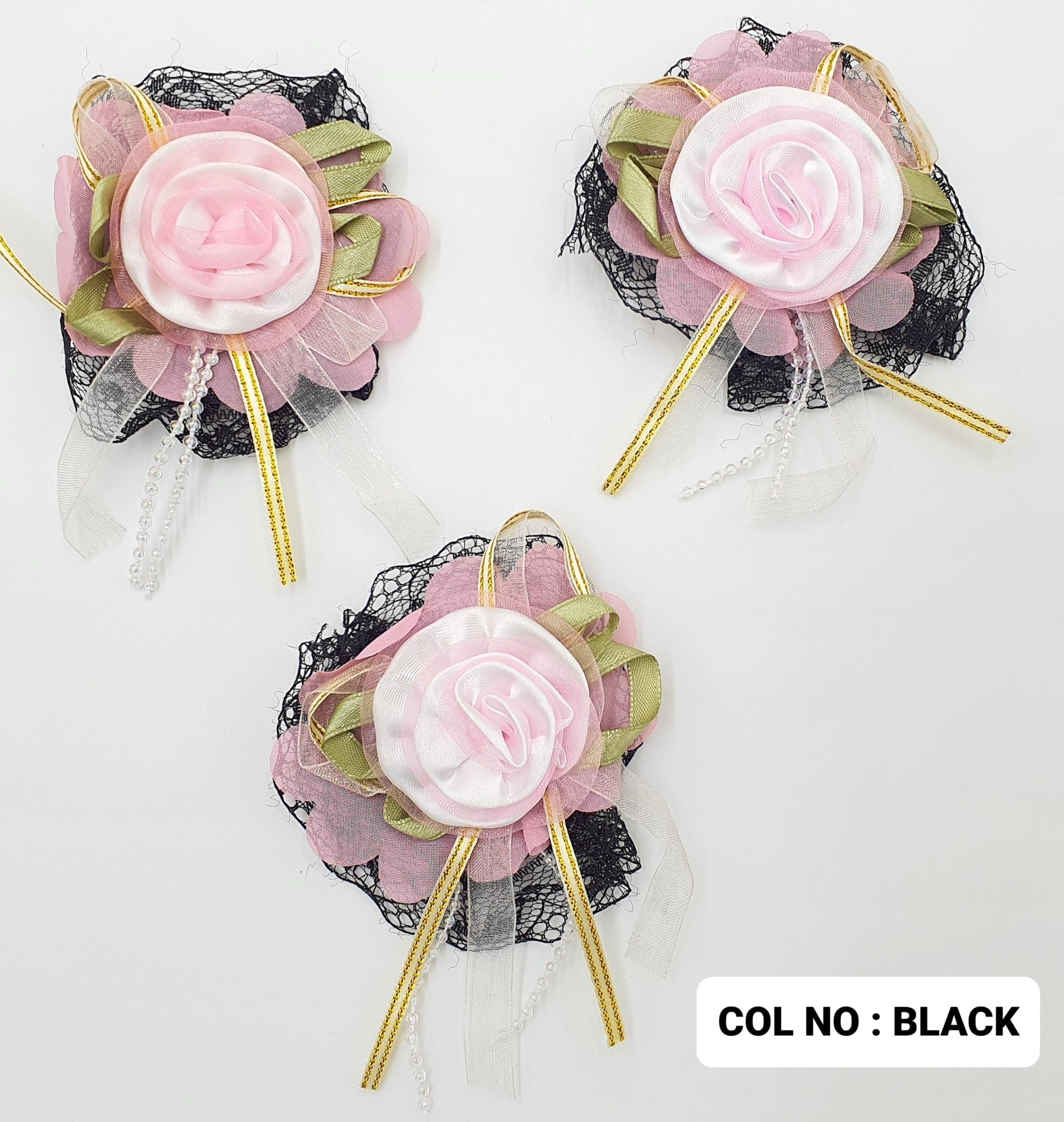 RIBBON FLOWER:10PC/PKT (130708)