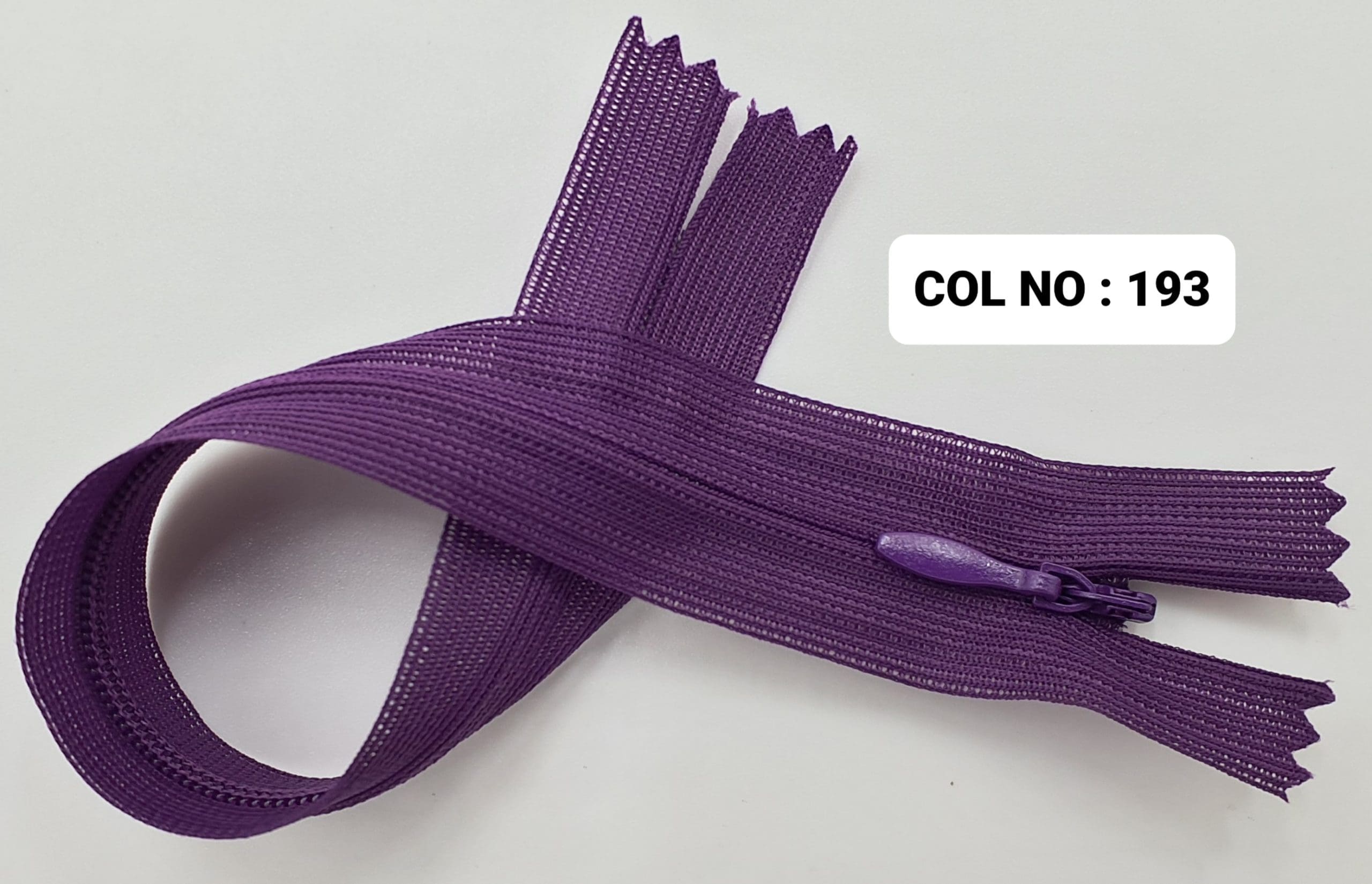 INVISIBLE ZIPPER:50PC/PKT (220321/8)
