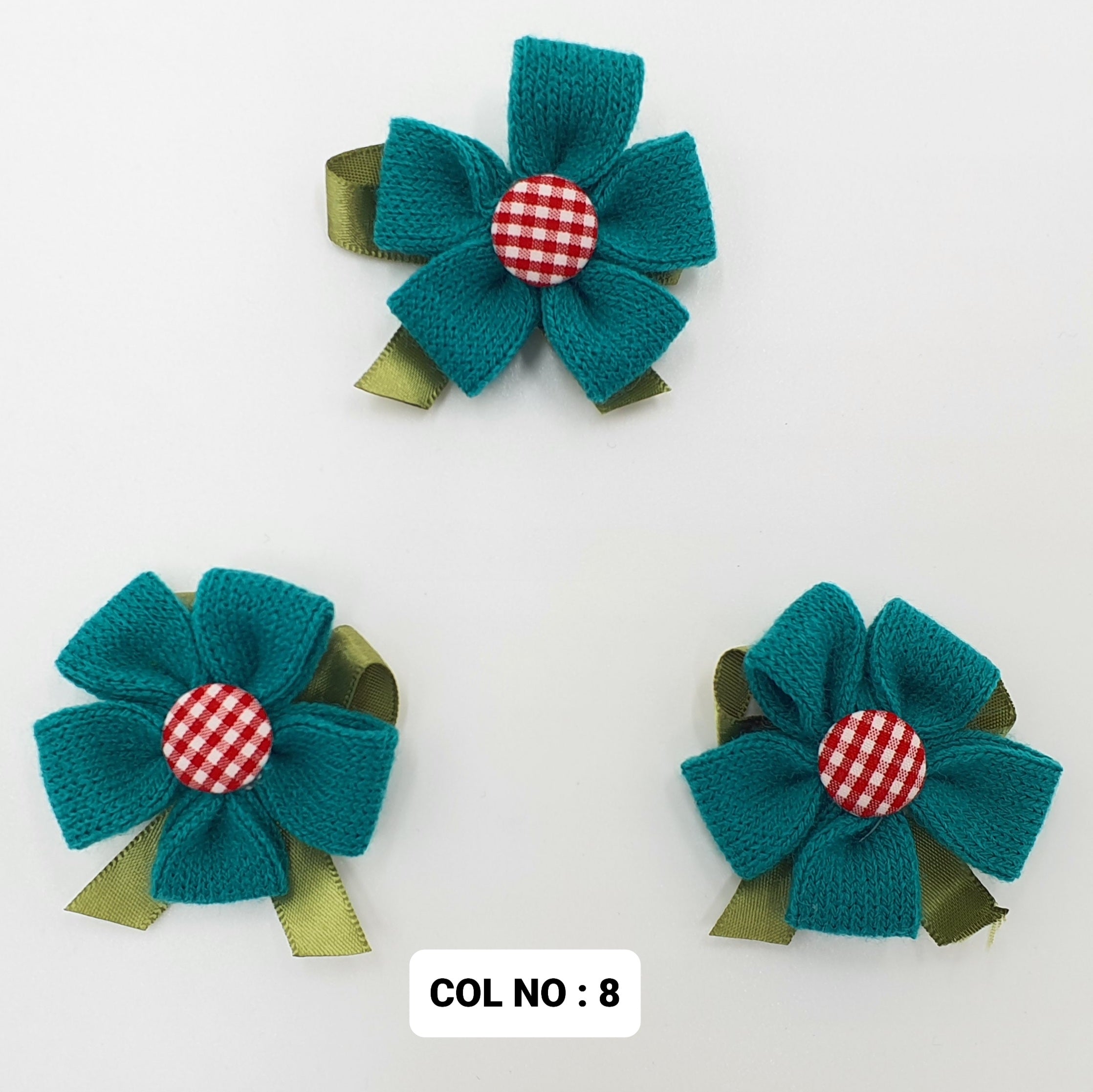 TEXTILE RIBBON FLOWER:10PC/PKT (GZA00581)