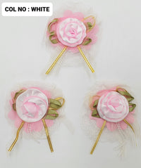 Ribbon Flowers, Pack of 10 (130708)
