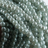 Plastic Round Beads – 4 mm, 30 in strand (KM/4MM-PX30)