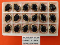 Drop Crystal Stones – 13 × 18 mm – Pack of 36 (DROP-13X18)