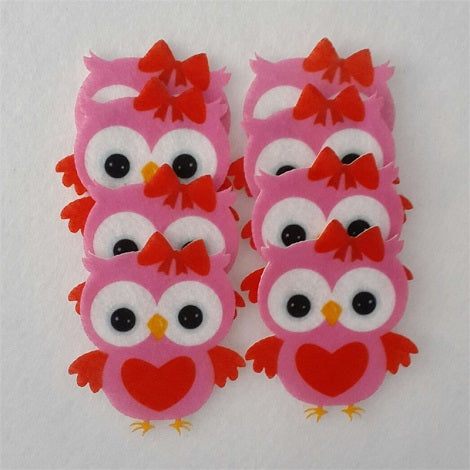 FELT APPLIQUE IRON FIX:6PC (DK-FELT/IRON)
