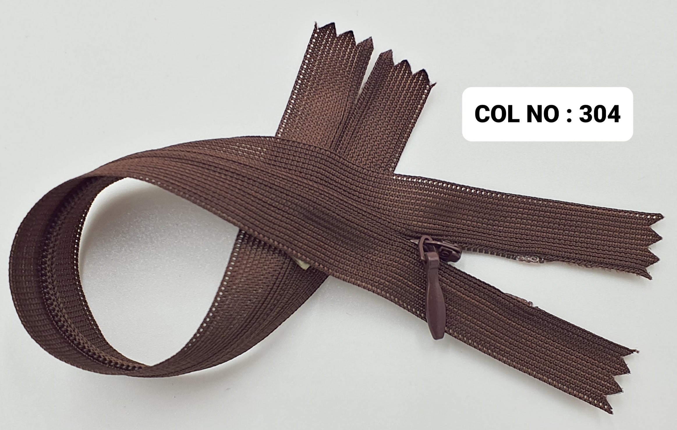 INVISIBLE ZIPPER:50PC/PKT (220321/8)