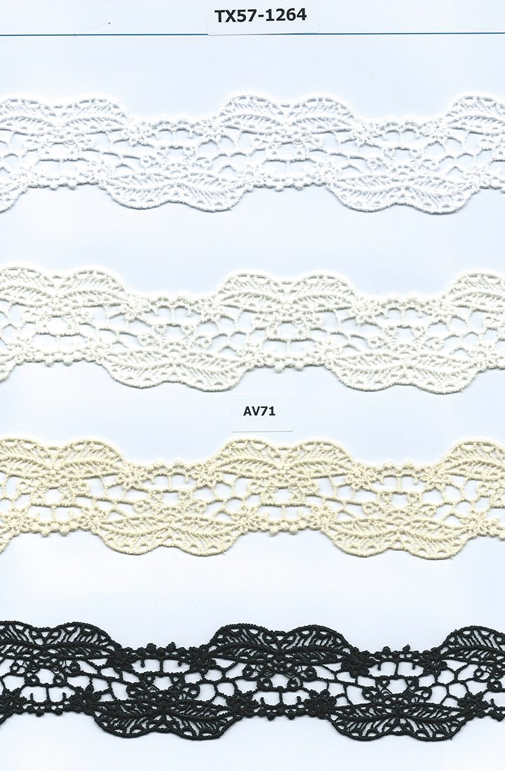 CH-CUT LACE W/TEXT:15Y:1.5" (TX57-1264)