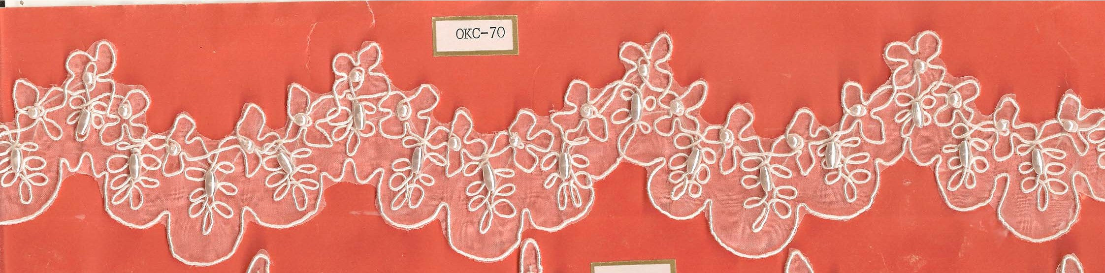 EMB.LACE WITH BEADING (OKC-70)
