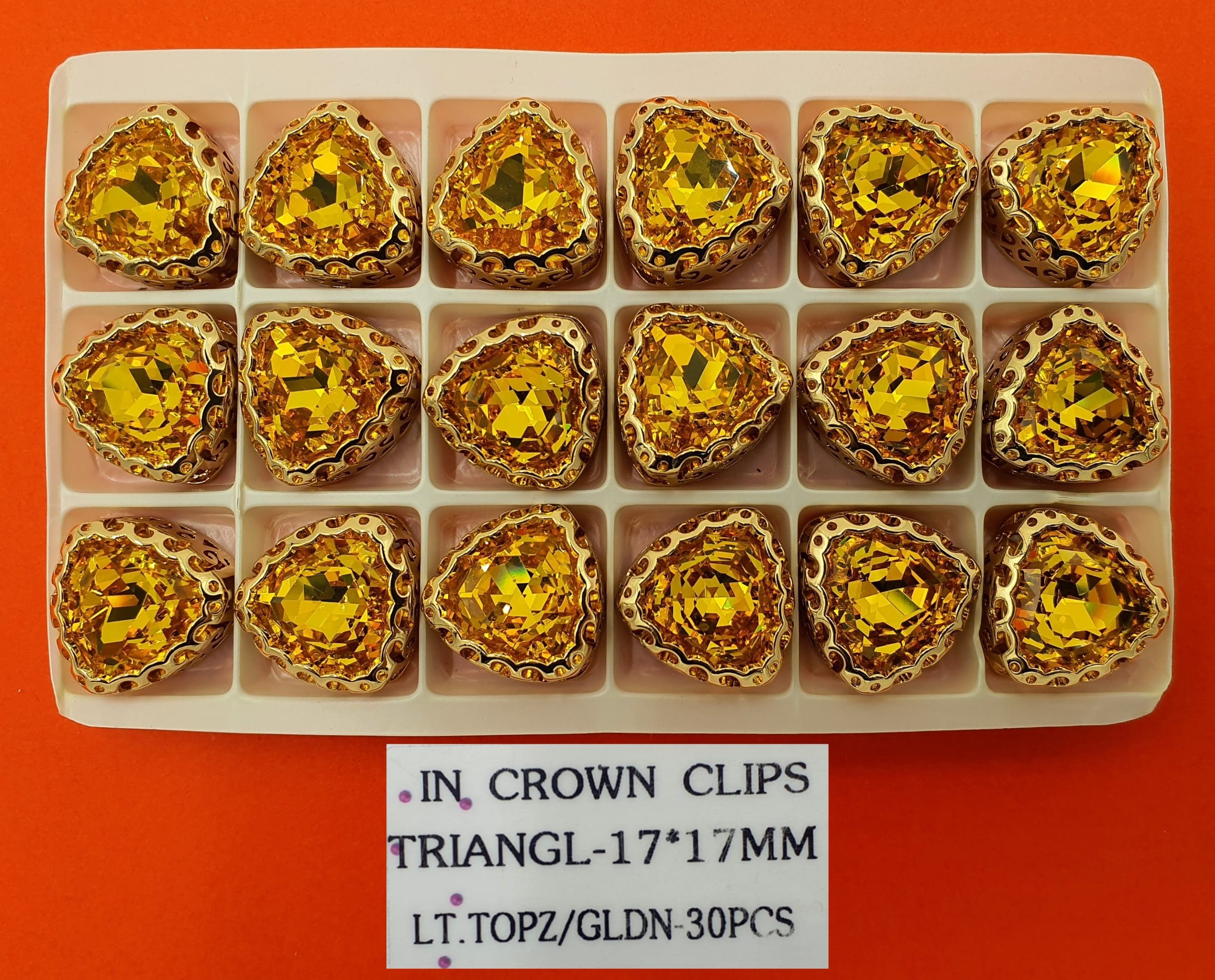 CRTSTAL STONE:30PC (TRIANGLE-17X17)