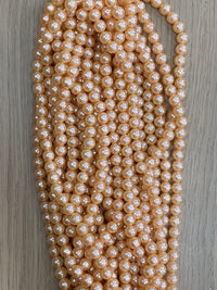 Plastic Round Beads – 10 mm, 30 in strand (KM/10MM-PX30)
