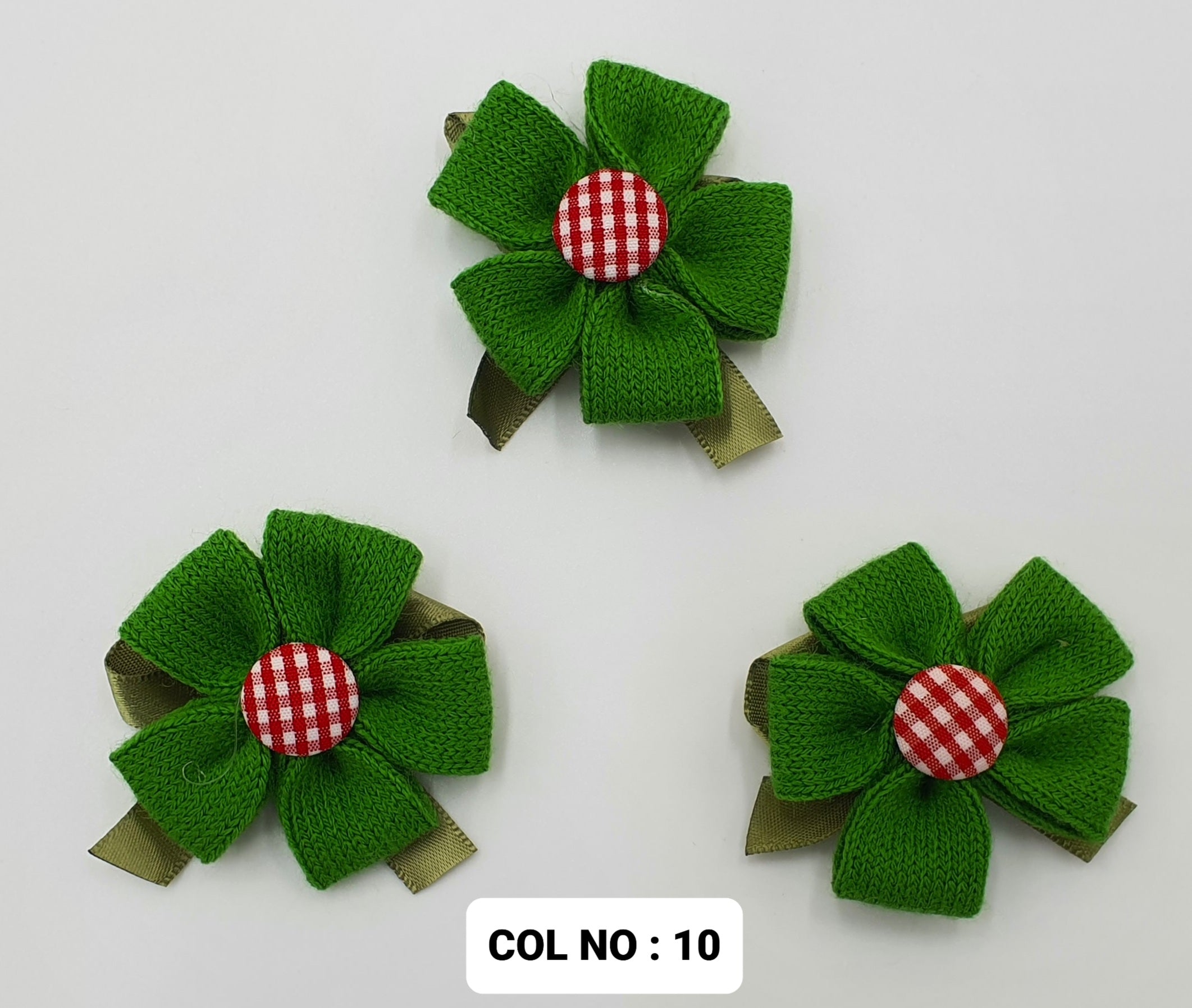 TEXTILE RIBBON FLOWER:10PC/PKT (GZA00581)