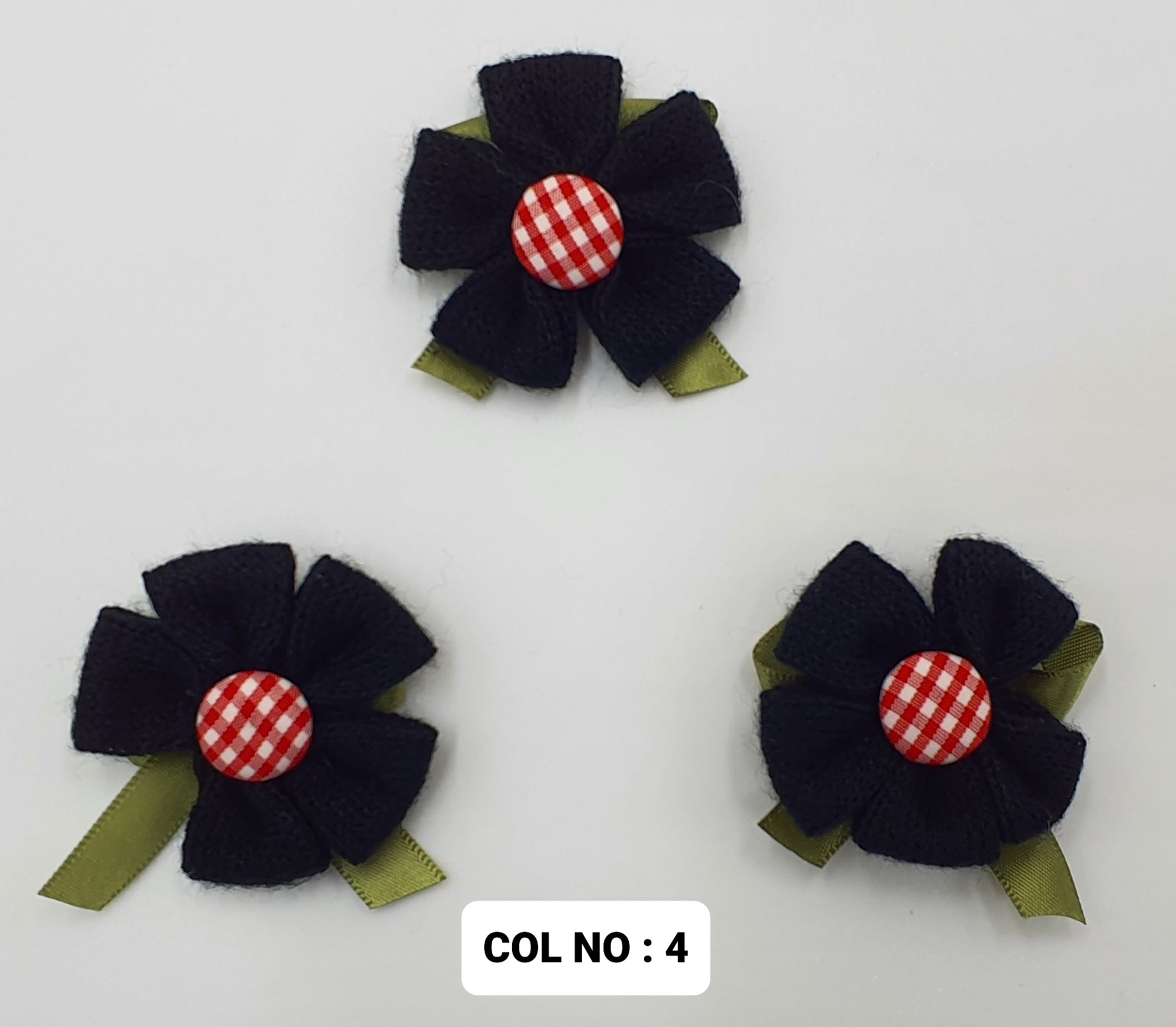 TEXTILE RIBBON FLOWER:10PC/PKT (GZA00581)