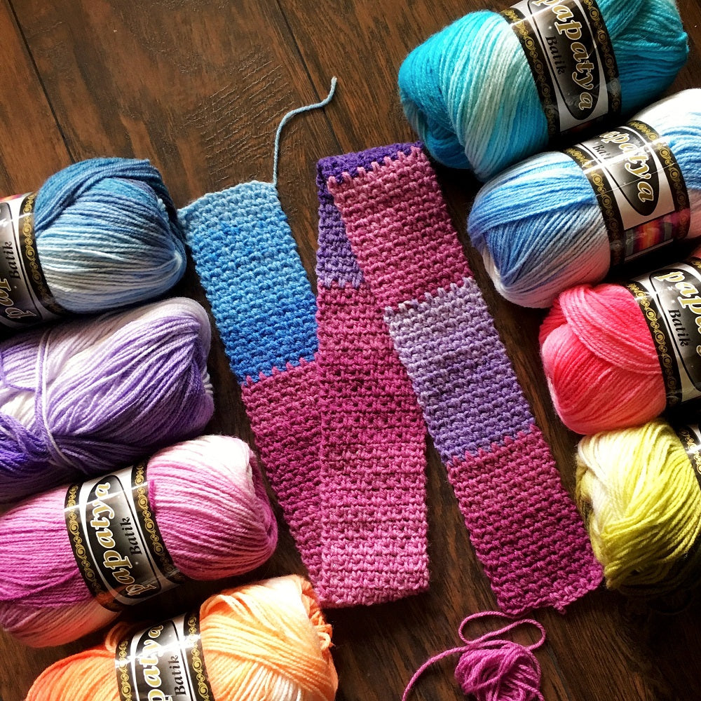 ACR.YARN:5BLx100GM (PAPATYA/BATIK)