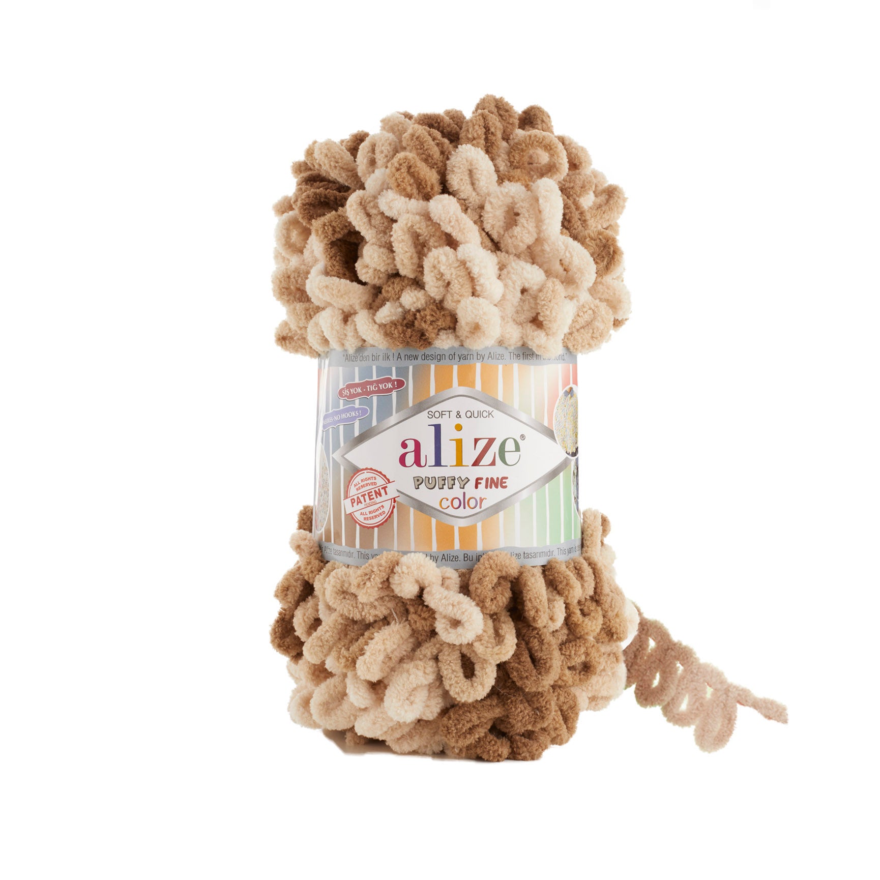 MICRO PL.YARN:5BLx100GR (500GM) (ALIZE/PUFFY FINE-C)