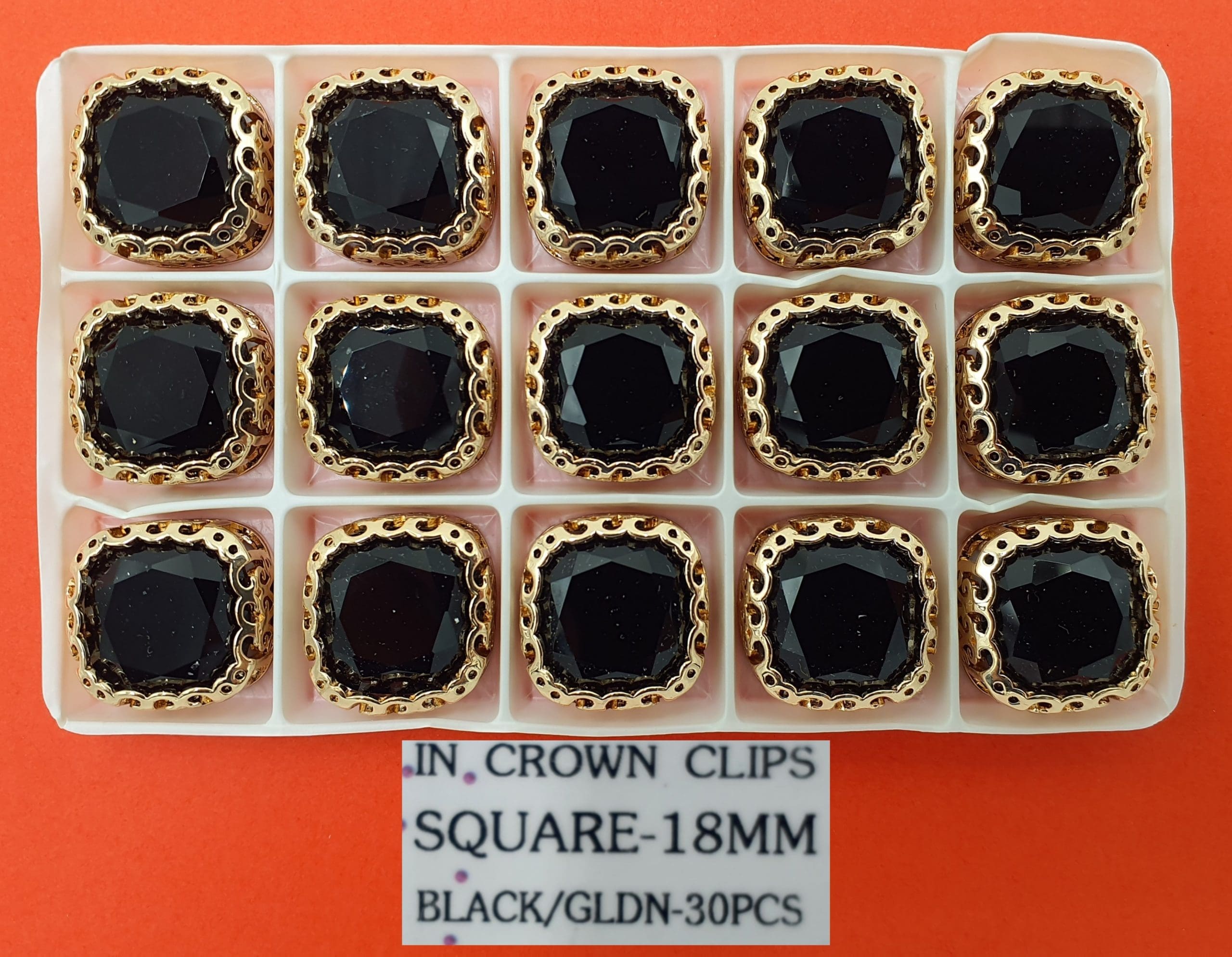 CRYSTAL STONE:30PC (SQUARE-18X18)