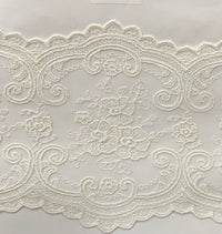 Polyester Net Cut Lace with Texture, 6.25 in x 15 yd (TX58-4191)