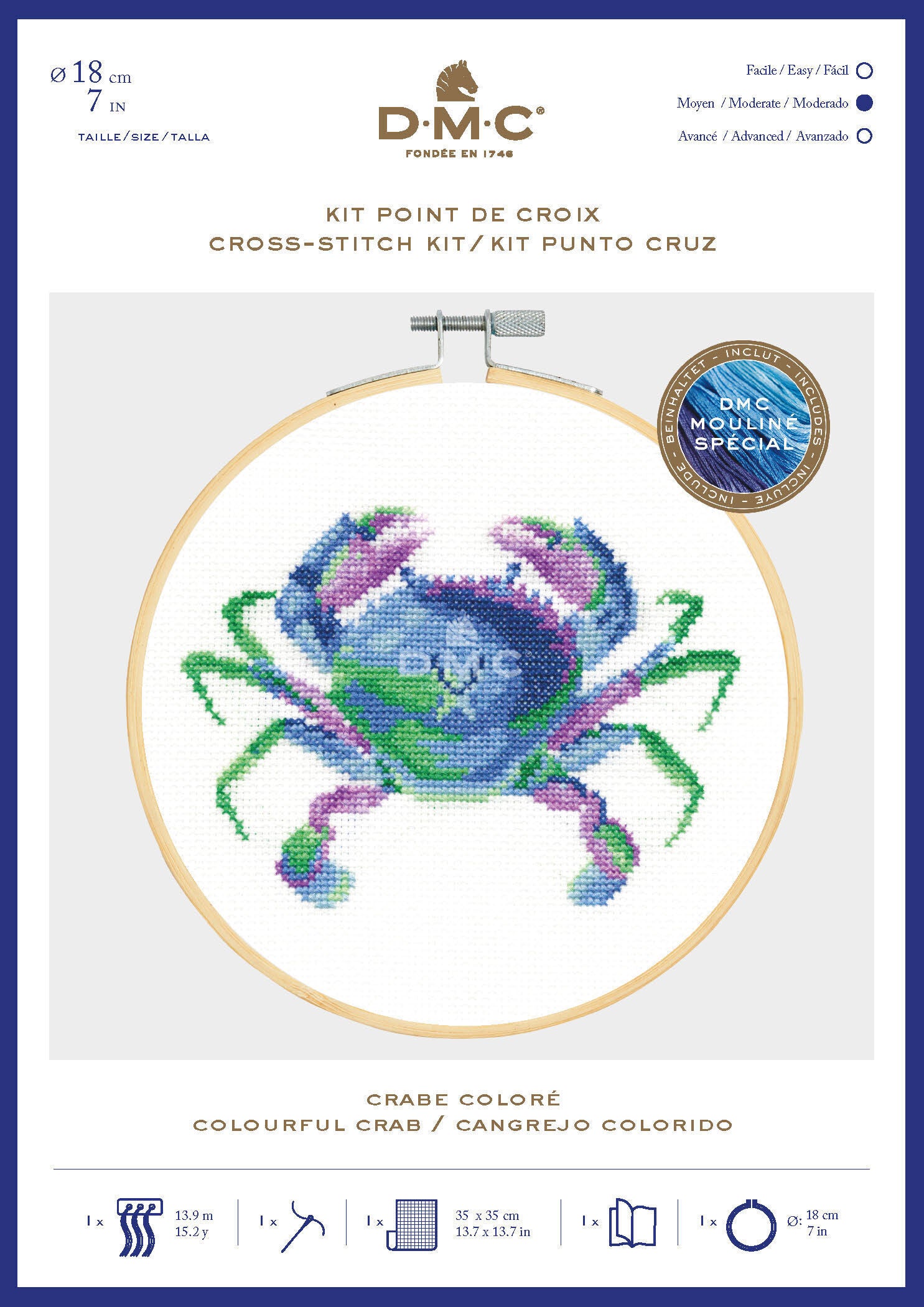 CROSS STITCH HOOP KIT (BK1873)
