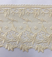 Chemical-Cut Lace Trim – 15 yd × 6-1/2 in (MA44-1126)