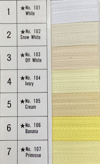 No. 3 Nylon Zippers — Pack of 72 (210211/20)