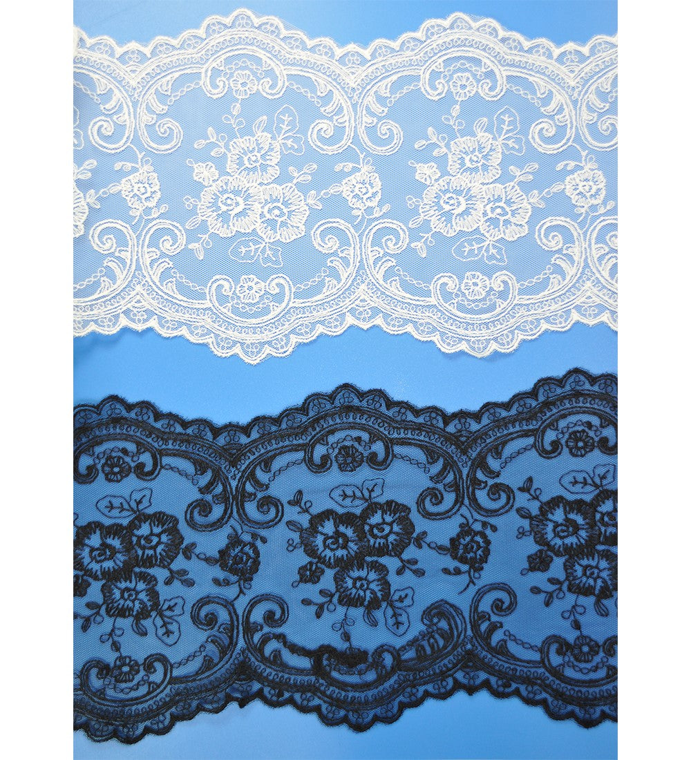 P.NET-CUT LACE W/TEX:15Y:6.25" (TX58-4191)
