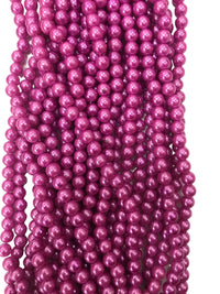 Plastic Round Beads – 8 mm, 30 in strand (KM/8MM-PX30)