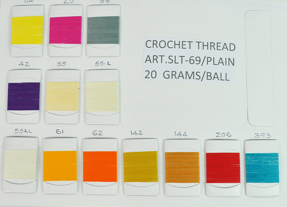CROCH.THREAD:20GRM:10PC (SLT-69-PLAIN/20GRM)