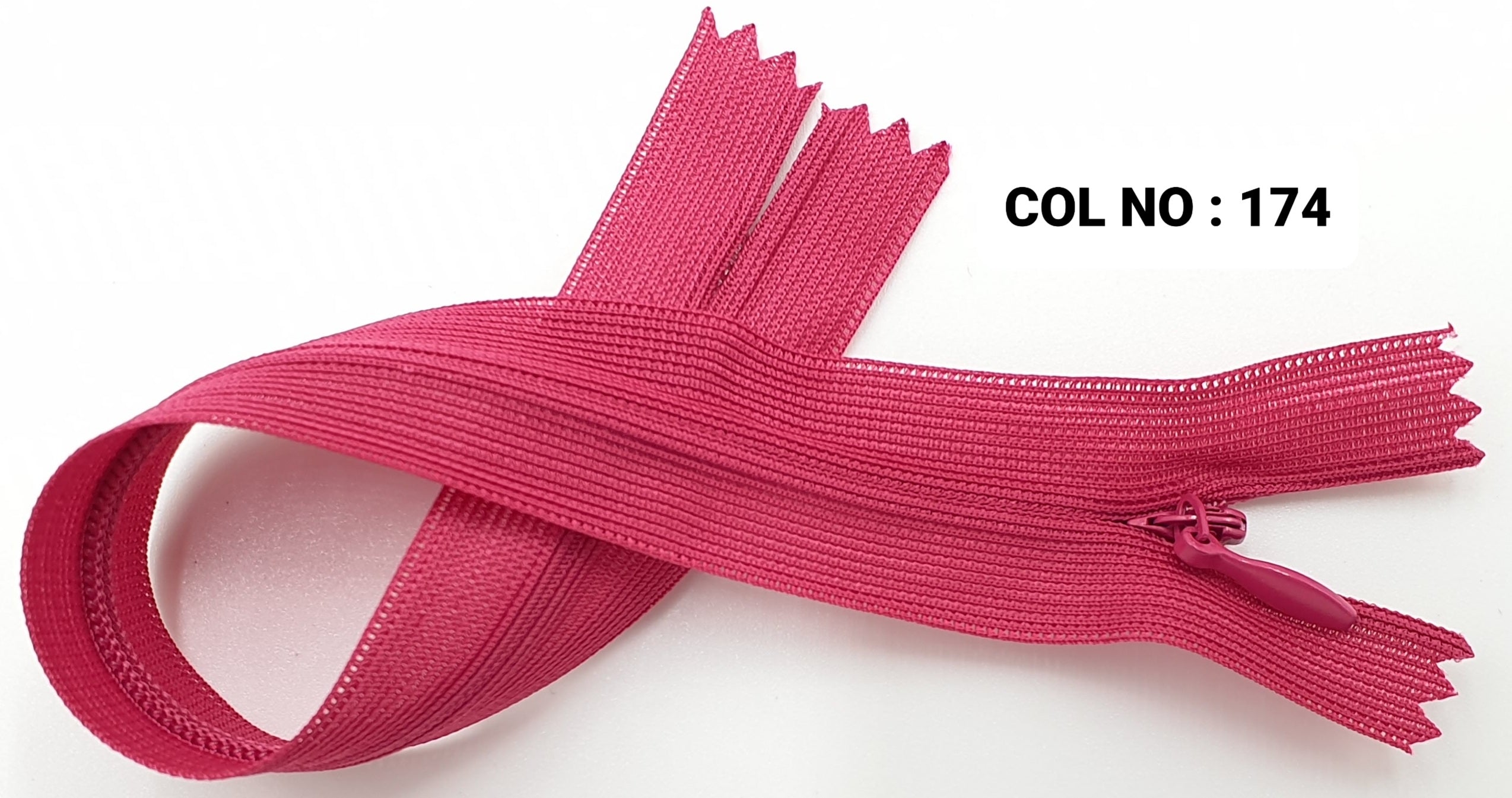 INVISIBLE ZIPPER:50PC/PKT (220321/8)