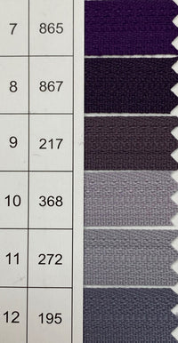 YKK Invisible Zippers – Pack of 10 (CHC-36/50CM-10PC)
