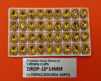 Drop Crystal Stones – Pack of 36 (DROP-10X14)