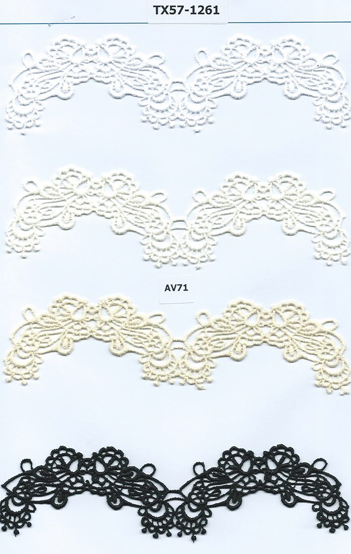 CH-CUT LACE W/TEXT:15Y:1.5" (TX57-1261)