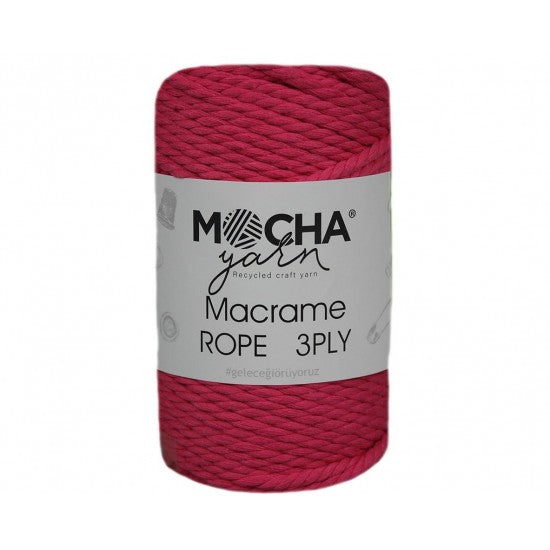 MACRAME ROPE:3PLY:250GRM~40MTR (MOCHA/ROPE)