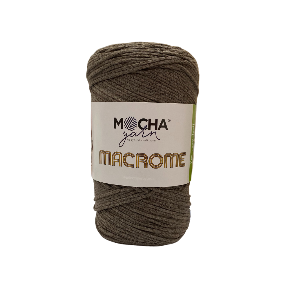 COT/POL YARN:250GR (180MTR) (MOCHA/MACROME)