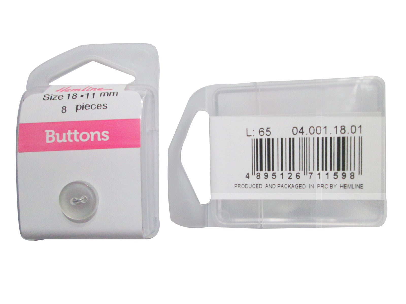BACKER BUTTON#18(3CRD)8PC/CRD (BOX/04.001.18.01)