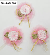 Ribbon Flowers, Pack of 10 (130708)