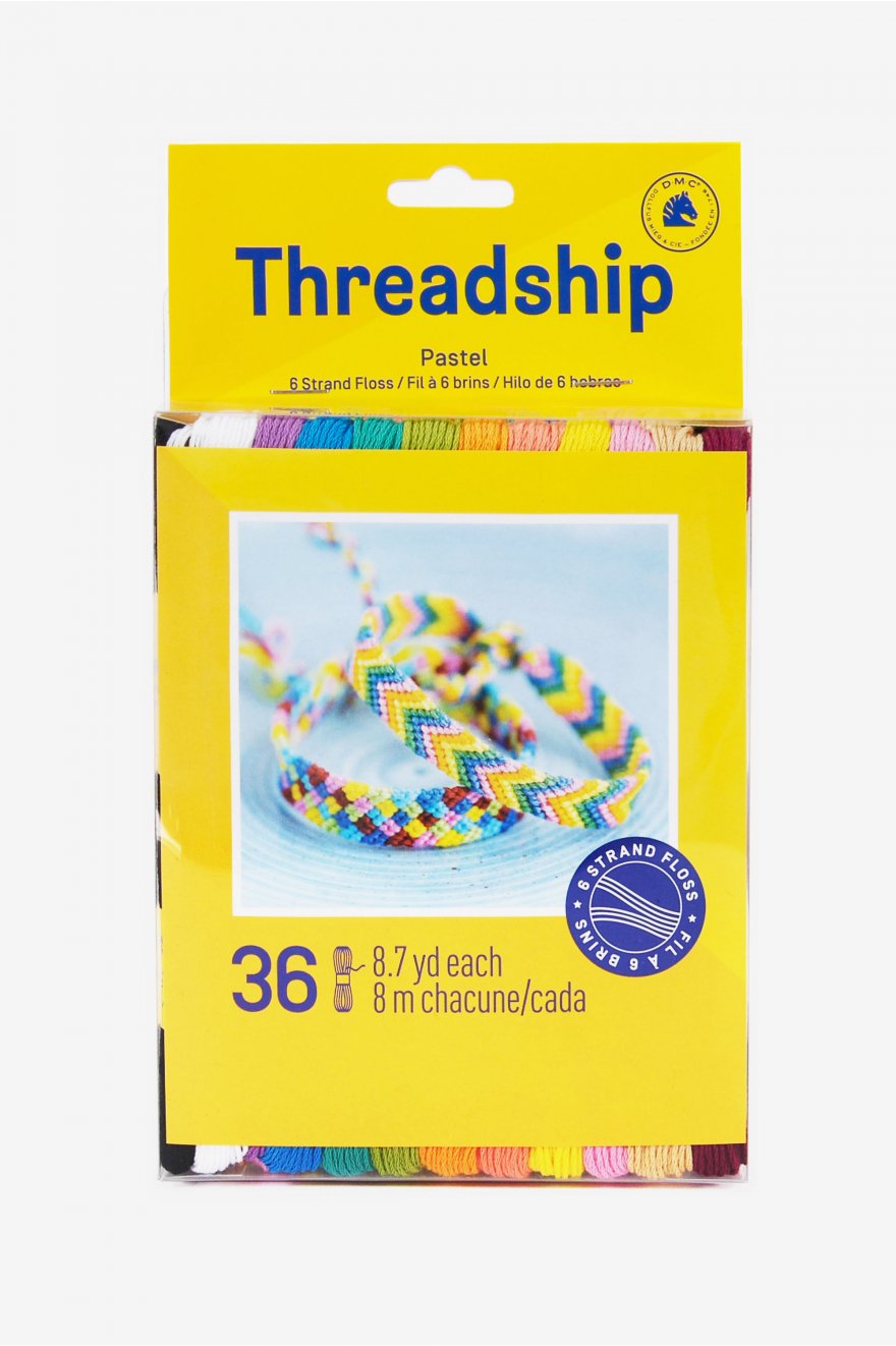 THREAD FLOSS PACKS:36SKEINS (PRISMPASTIL)