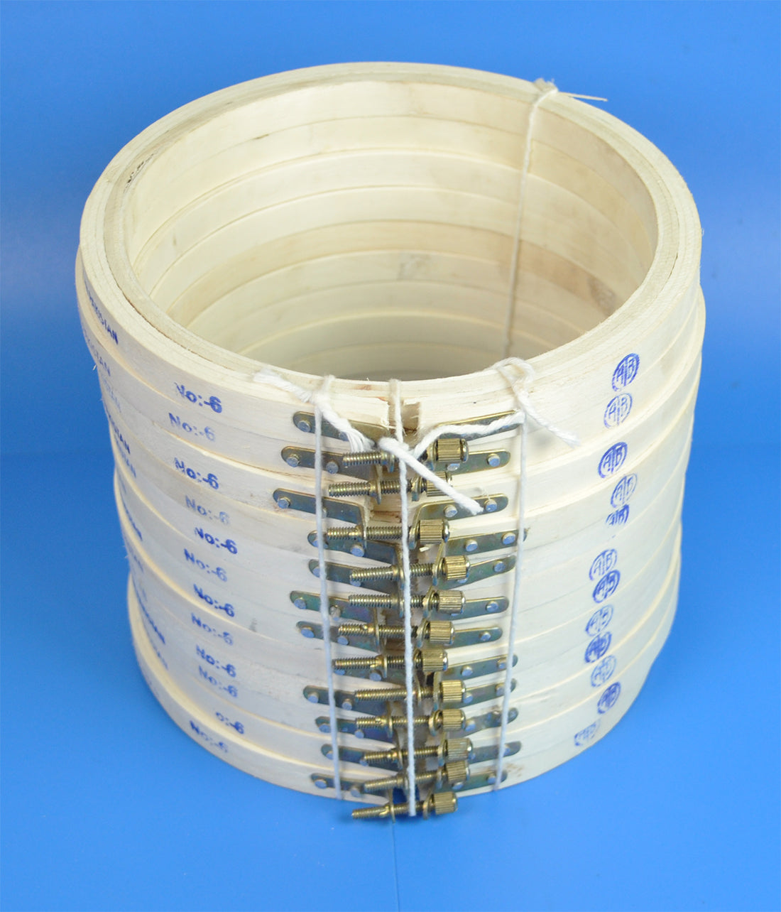 WOODEN EMB.FRAME:6" (WHITE/WEF-6)