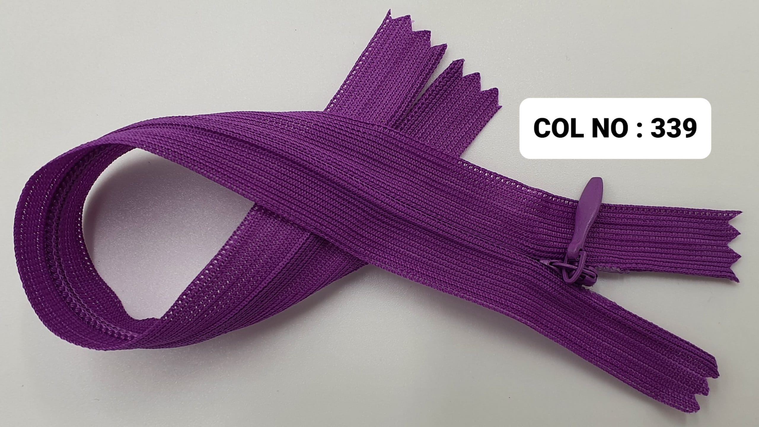 INVISIBLE ZIPPER:50PC/PKT (220321/8)