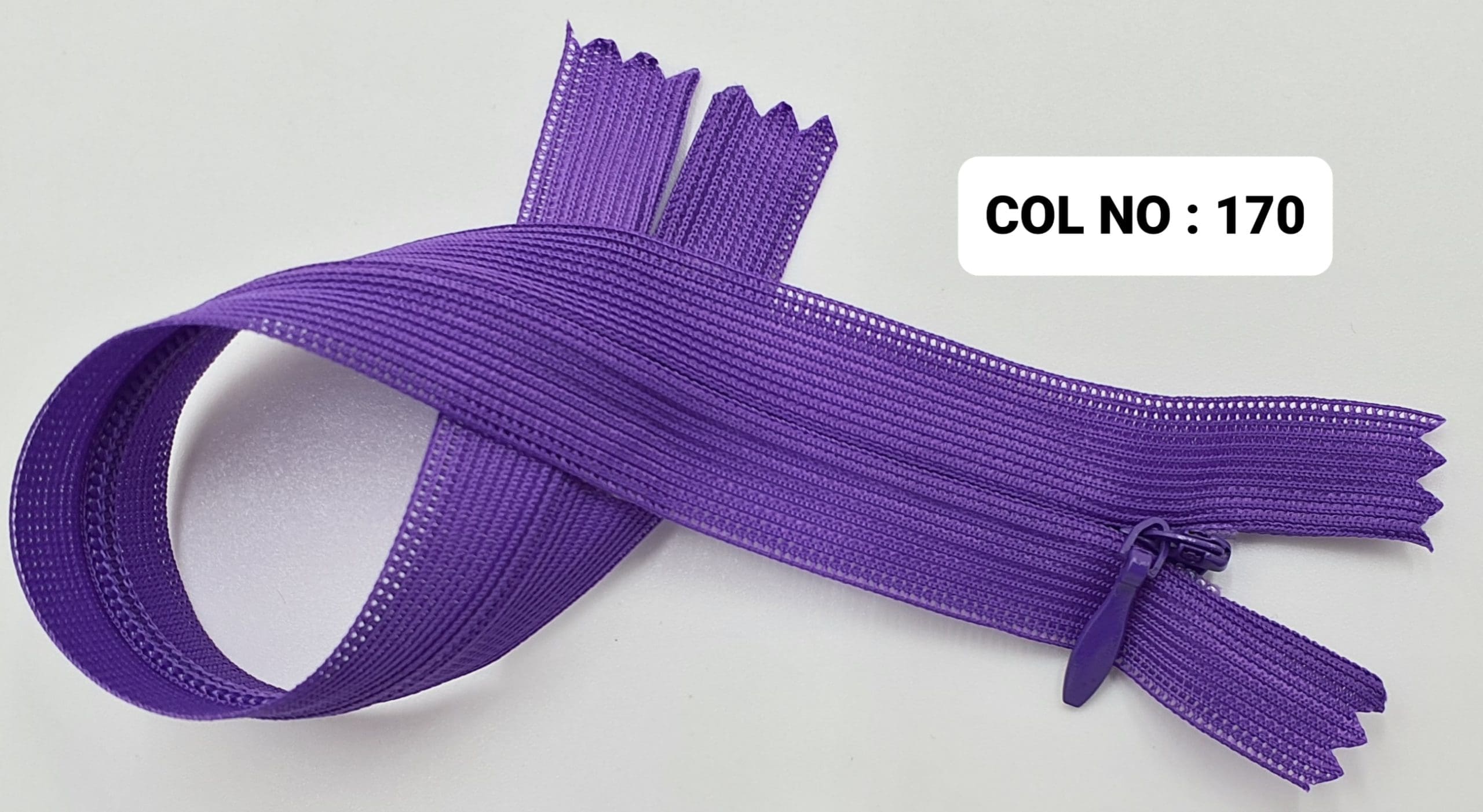 INVISIBLE ZIPPER:50PC/PKT (220321/8)