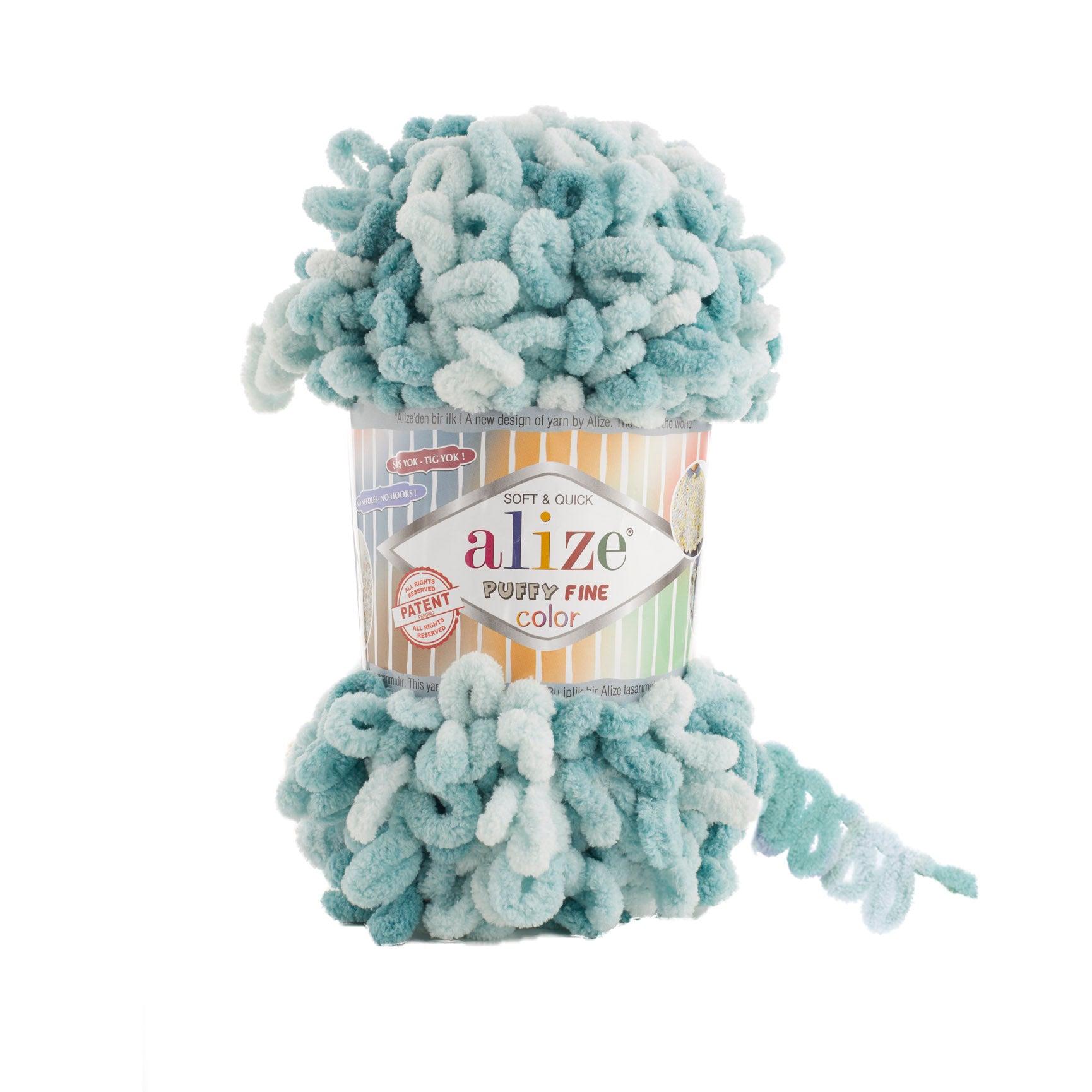 MICRO PL.YARN:5BLx100GR (500GM) (ALIZE/PUFFY FINE-C)