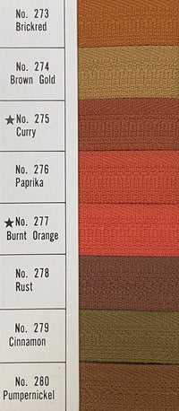 No. 3 Nylon Zippers — Pack of 72 (210211/20)