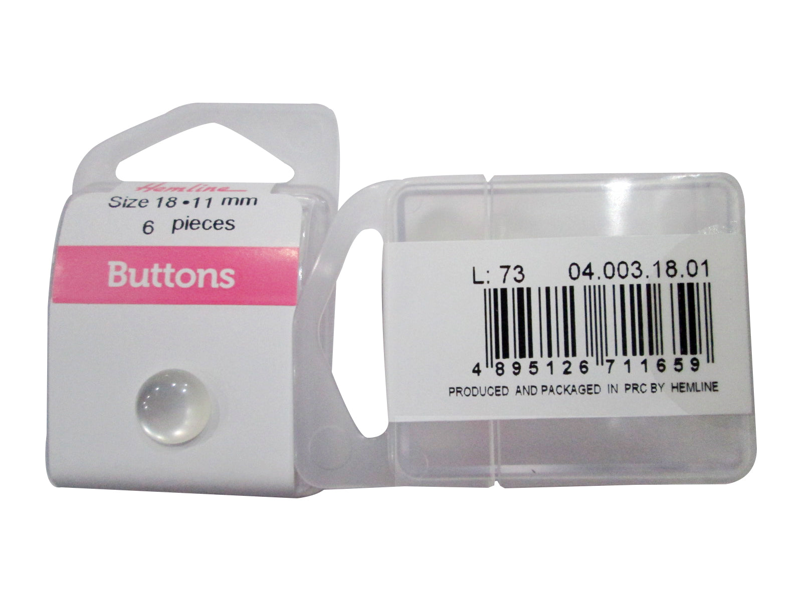 PEARL DOT BUTTON#16(3CRDx6pc) (BOX/04.003.18.01)