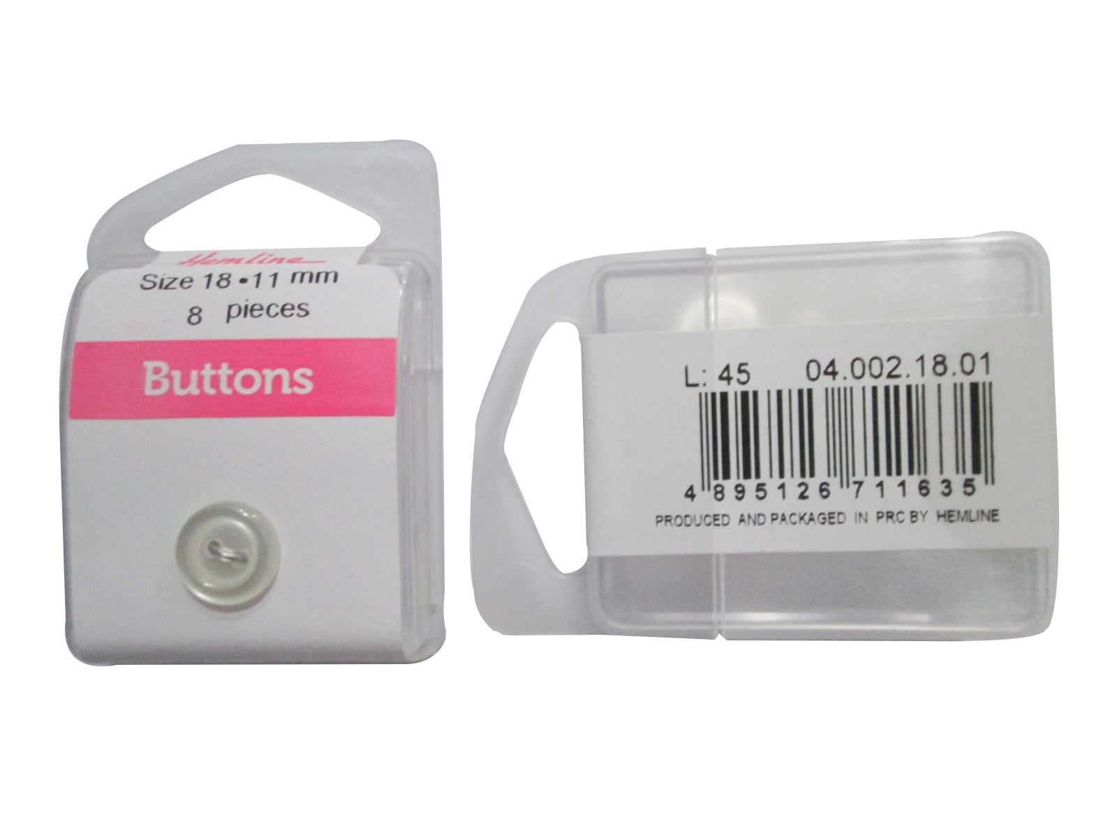 BACKER BUTTON#18(3CRD)8PC/CRD (BOX/04.002.18.01)