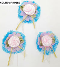 Ribbon Flowers, Pack of 10 (130708)
