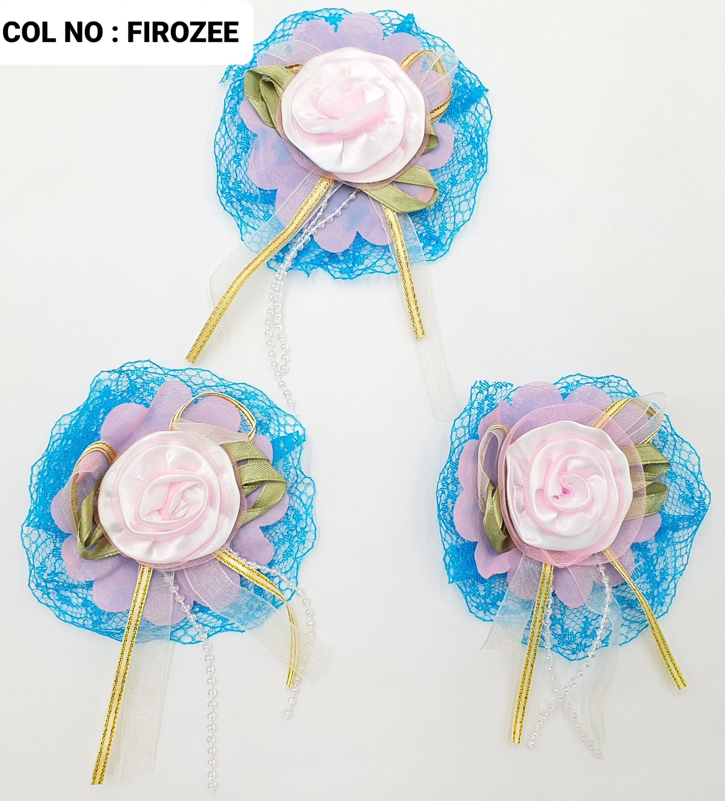 RIBBON FLOWER:10PC/PKT (130708)