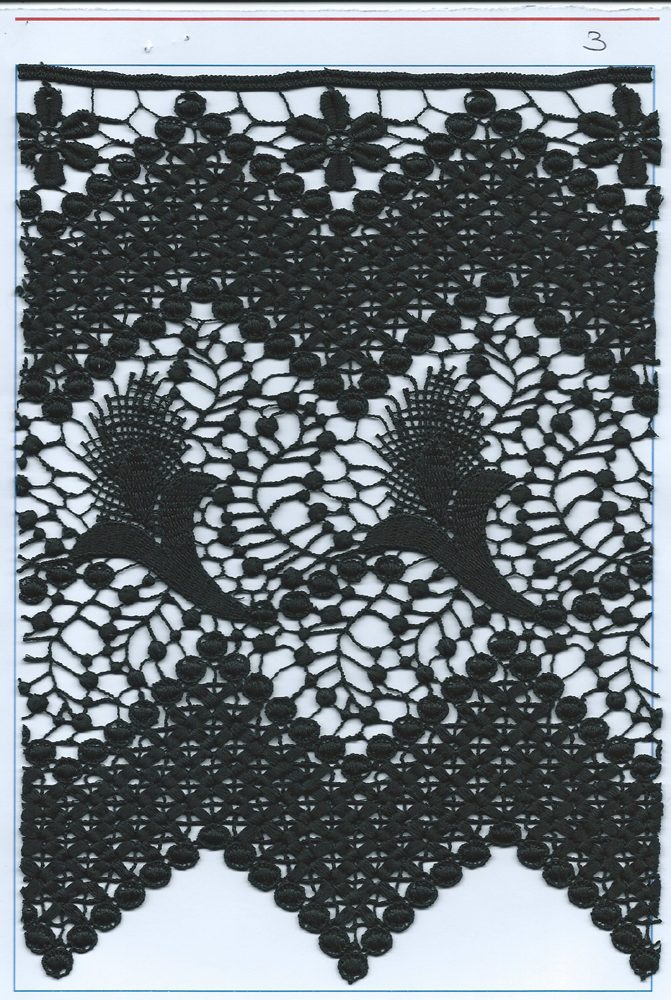 CHEM-CUT LACE W/TEXT.YARN:15 (TX57-1093)
