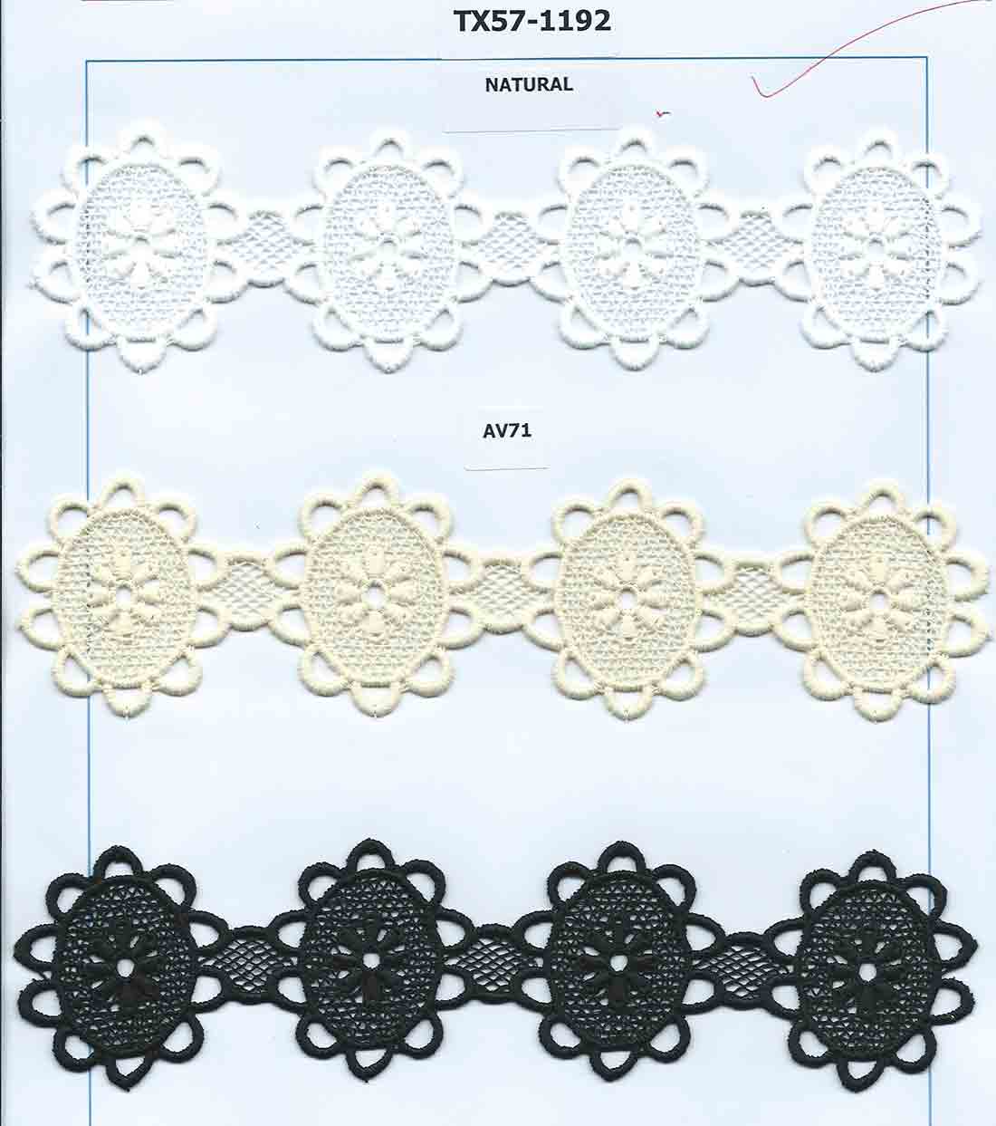 CH.CUT-LACE W/TEX :15Y:5.63CM (TX57-1192)